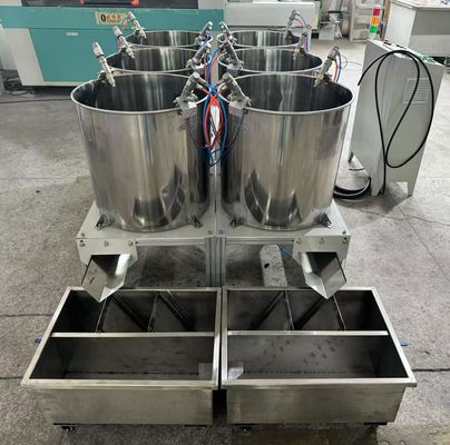 Machine de revêtement à rotation à six stations pour le moulage de la pâte à papier, les emballages alimentaires et les emballages industriels
