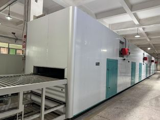 Une ligne de séchage compacte de 28 m à gaz naturel pour la production à grande échelle