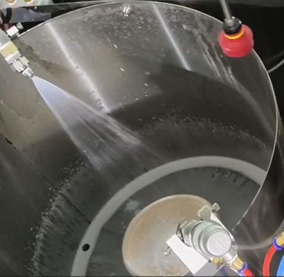 Cellule robotisée modulaire à 24 stations pour le revêtement interne de pâte moulée par centrifugation – Production flexible