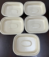 Prototype de revêtement à double station à rotation neutre en carbone pour ustensiles de table à base de plantes - Solution neutre en carbone pour plaques, bols et plateaux à viande