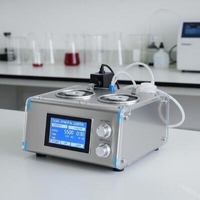 Coating de spin de laboratoire compact à deux stations pour le développement de prototypes moulés en pâte
