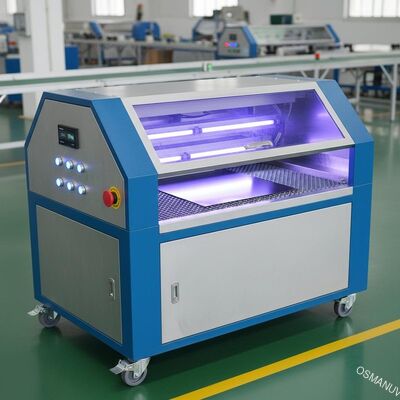 Économie d'énergie Trois lampes UV machine de durcissement 5-20m par min Machine à LED UV en tôle métallique