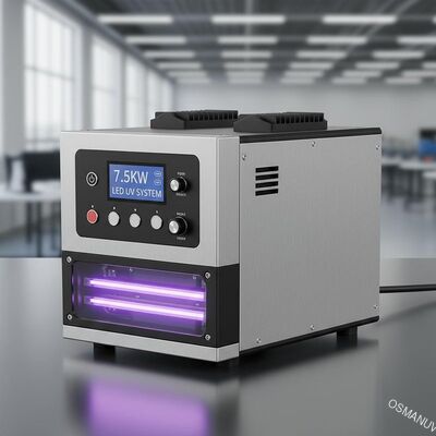 7.5KW a mené les systèmes de traitement UV pour le revêtement imprimant et UV et machine de traitement