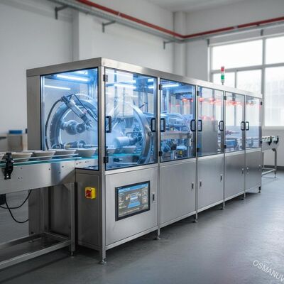 Ligne de revêtement par centrifugation automatique de haute précision pour le revêtement intérieur uniforme de produits moulés en pâte à papier