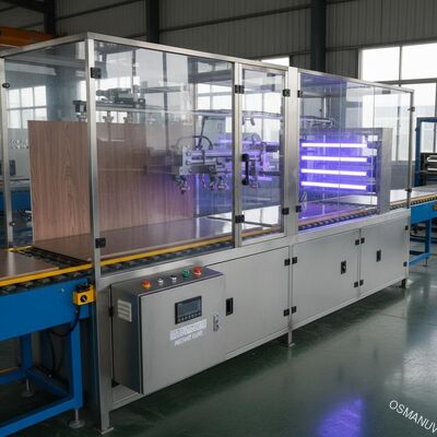 Ligne de revêtement par pulvérisation de peinture UV pour la finition des panneaux stratifiés et le séchage instantané