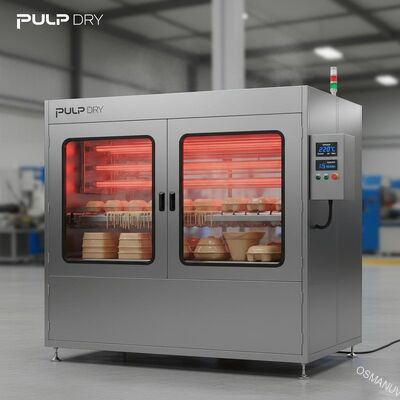 Machine de séchage infrarouge à haute vitesse pour le chauffage rapide des revêtements sur les produits moulés en pâte