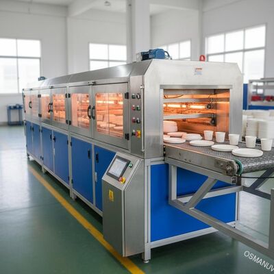 Machine de séchage IR pour moulage de pâte à bagasse - Système de séchage rapide de 2,2 mètres pour la production de vaisselle durable