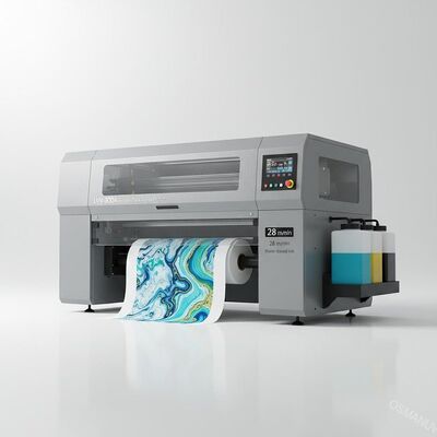 Imprimante numérique à passage unique UIN-300A avec une tête d'impression à base d'encre à base d'eau de 300 mm et une vitesse de 28 m/min pour les conceptions personnalisées
