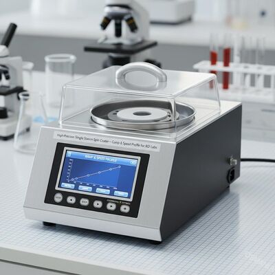 Enduiseur centrifuge de haute précision à station unique – Profil de rampe et de vitesse personnalisable pour les laboratoires de R&D