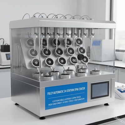 Coupeuse à rotation entièrement automatique de 24 stations avec accélération et vitesse de rotation personnalisables pour une uniformité élevée et une contamination croisée nulle
