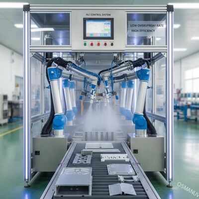 Ligne de revêtement par pulvérisation alternative entièrement automatique avec automate personnalisable et faible taux de pulvérisation pour une efficacité élevée