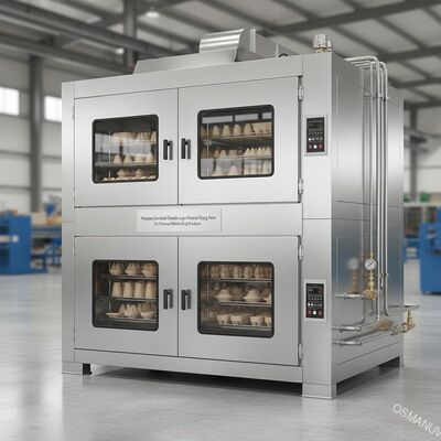 Forneau de séchage à gaz naturel à double couche à commande de précision pour les produits de pâte moulée de qualité supérieure