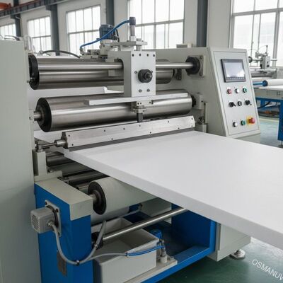 Ligne de revêtement couteau sur rouleau de haute précision pour le nivellement et le lissage de surface de panneaux de mousse XPS