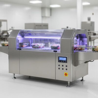 Stérilisateur à tunnel UV-C à haute intensité pour emballage alimentaire transparent