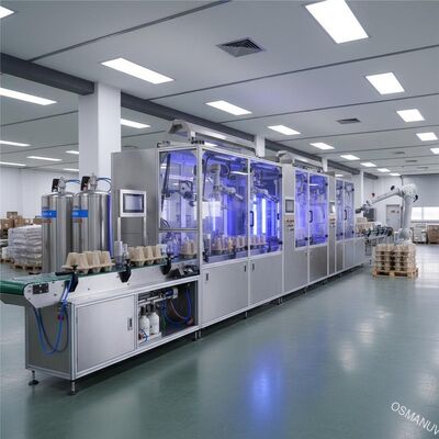 Ligne de revêtement par pulvérisation automatique à haute efficacité pour plateaux à vin et emballages cosmétiques (surface extérieure)