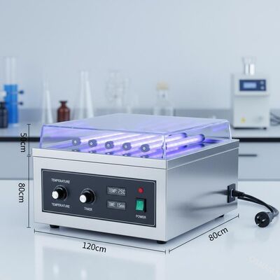 Machine d'irradiation UV de 120*80*50 cm Pour l'alimentation AC220V Plage de régulation de la température 0-99C