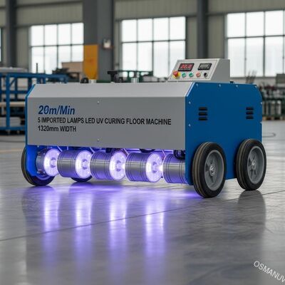 les lampes 20m/Min 5 importées ont mené le plancher de traitement UV usine la largeur de 1320mm