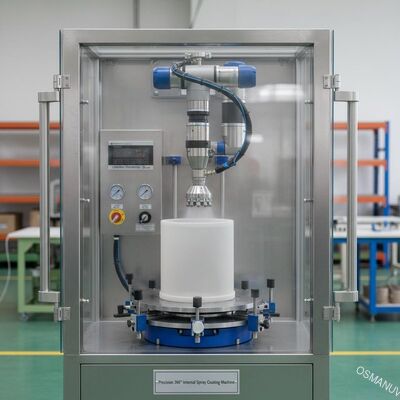 Machine de revêtement à pulpe interne à 360° de précision pour le moulage de pâte à papier Conteneurs industriels et composants de meubles - Épaisseur de revêtement personnalisable de 5 à 50 microns