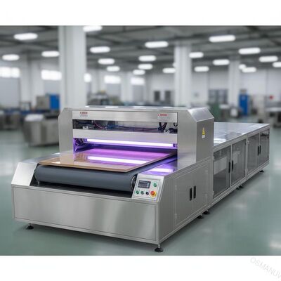 Machine de séchage UV à double lampe finition brillante pour ligne de peinture de panneaux de meubles en bois - Largeur personnalisable