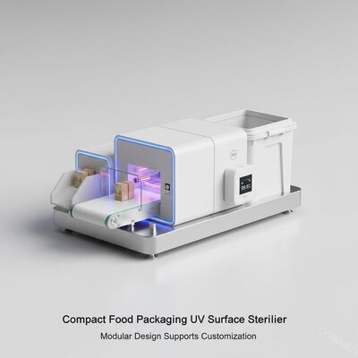 Stérilisateur de surface UV d'emballage alimentaire compact.