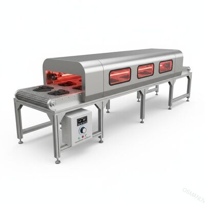 Contrôleur de température infrarouge de système de bande de conveyeur de machine de séchage de quartz