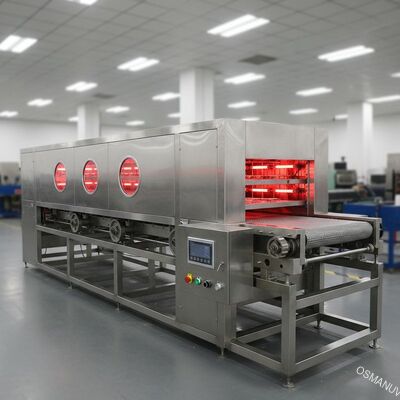 Machine de séchage infrarouge 1320mm de système de transmission d'acier inoxydable
