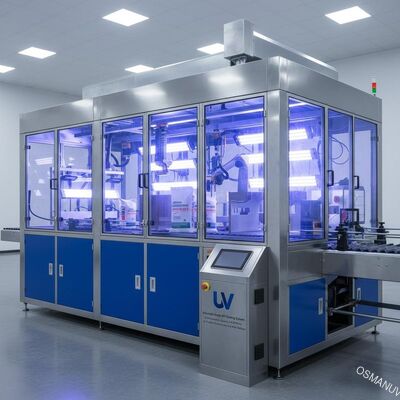 Système de revêtement UV de qualité industrielle. Qualité et efficacité sans compromis pour les meubles, le carbonate de calcium et les surfaces métalliques.