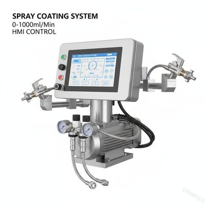 0-1000 ml/min Volume de pulvérisation Système de revêtement par pulvérisation Système de contrôle HMI