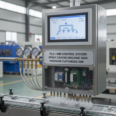 La pression de la machine de revêtement de jet de système de contrôle de PLC/HMI 3bar a adapté 3mm aux besoins du client