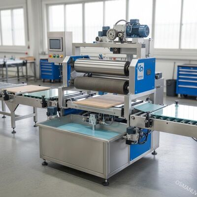 Machine d'enduction à deux rouleaux personnalisable pour divers substrats - Verre, métal, panneaux composites