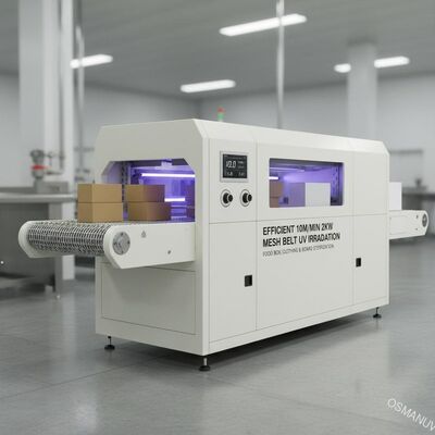 Blanc efficace d'ordinateur de machine d'irradiation UV de ceinture de maille de 10m/Min 2KW pour la boîte ou l'habillement ou le conseil de nourriture