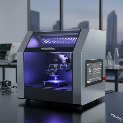 Machine de durcissement UV pour un durcissement sélectif des zones.