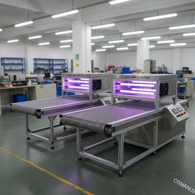 Deux refroidissement à l'air de traitement UV de puissance de total des systèmes de convoyeur de lampe 6.8KW