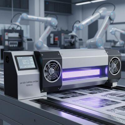systèmes de traitement UV de 650mm pour l'impression, système de traitement mené UV