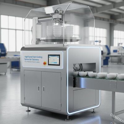 Système d'enduction par centrifugation à grande vitesse pour la vaisselle | Revêtement interne pour la production de masse