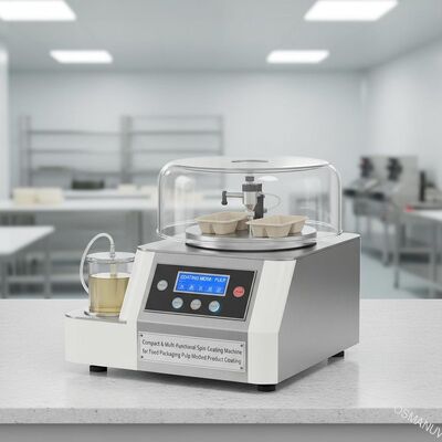 Machine de revêtement à rotation compacte et multifonctionnelle pour revêtement de produit moulé en pâte à papier d'emballage alimentaire
