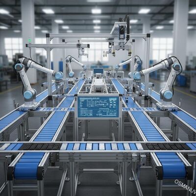 Ligne de production de bande transporteuse personnalisable à haut rendement pour l'automatisation industrielle