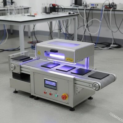 Machine de durcissement UV compacte pour panneaux plats R & D et production en petits lots Composition de la ligne de production