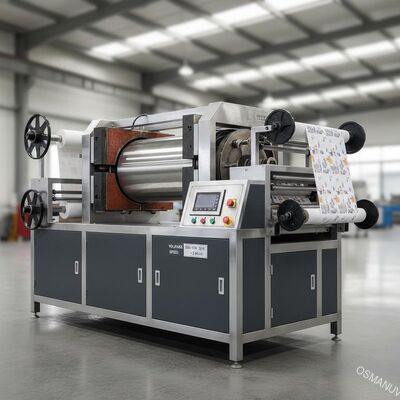 Machine de transfert de chaleur rotative d'impression à 360-410V 50HZ de tension et de 1-3 M/min de vitesse