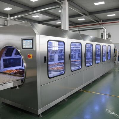Machine de séchage industriel à micro-ondes alimentaire à 380 V 10 m/min