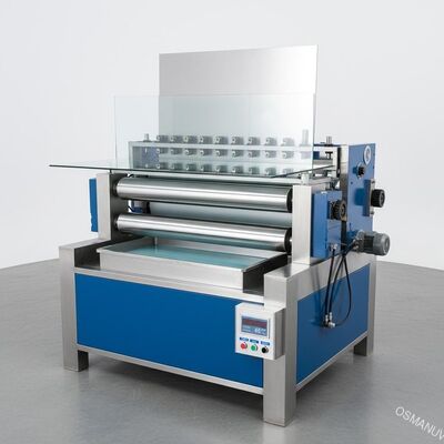 Machine de revêtement à double rouleau pour revêtement de surface de tôles de verre et de métal