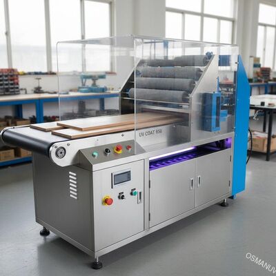 Machine de revêtement UV de convoyeur de rouleau de tache pour la largeur en bois 650mm