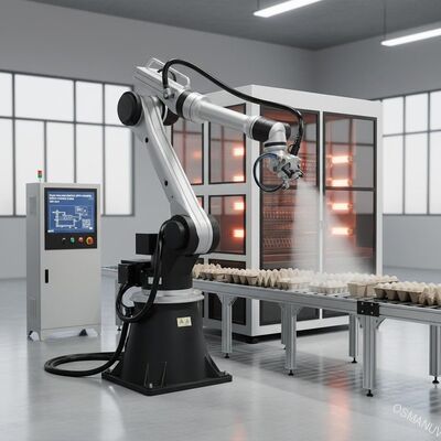 Réduisez en pulpe le système robotique de moulage 380V 50HZ de pistolage