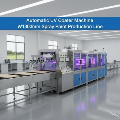 La machine UV automatique de dispositif d'enduction, W1300mm pulvérisent la chaîne de production de peinture