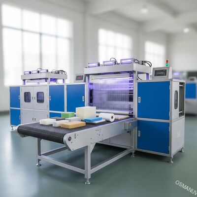 dispositif d'enduction UV de rideau en largeur de 50m/Min 920mm pour le PE d'EVA matériel d'éponge de chaussure