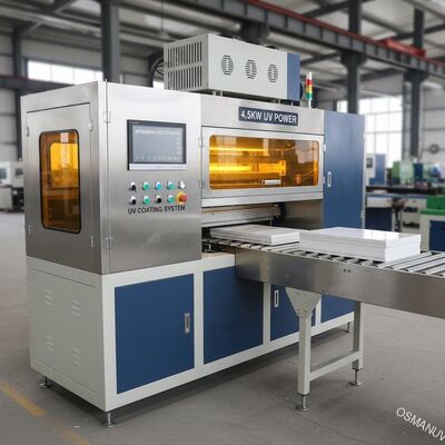 Machine de revêtement UV du contrôle 4.5KW de PLC de Mitsubishi pour le panneau de silicate de calcium