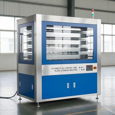 Ligne de revêtement UV de 10 feuilles machine 50HZ 2m/Min Speed de stockage de plat