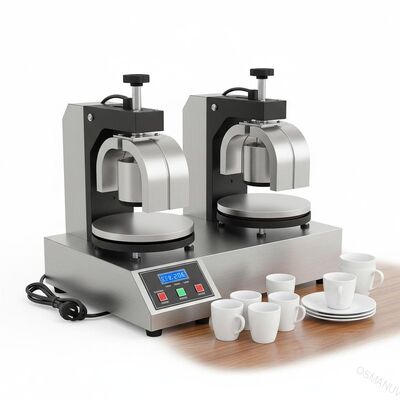 Sublimation rotatoire de presse de la chaleur en métal de vêtements pour des plats de tasses de porcelaine