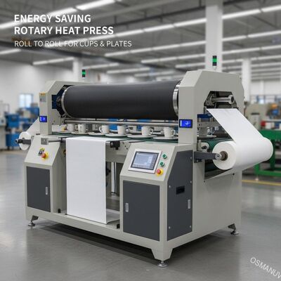 Petit pain rotatoire économiseur d'énergie de machine de presse de la chaleur à rouler pour des plats de tasses