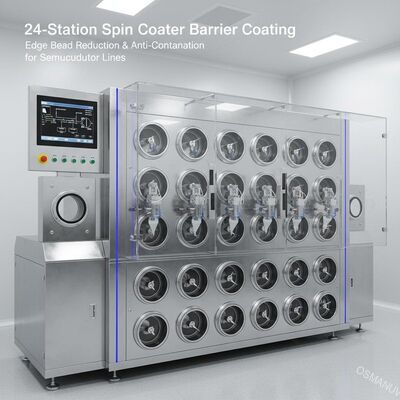 24-Station Spin Coater Barrier Coating | Edge Bead Reduction & Anti-Contamination for Semiconductor Lines